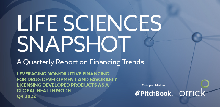 Life Sciences Snapshot – A Quarterly Report on Financing Trends – Q4 2022