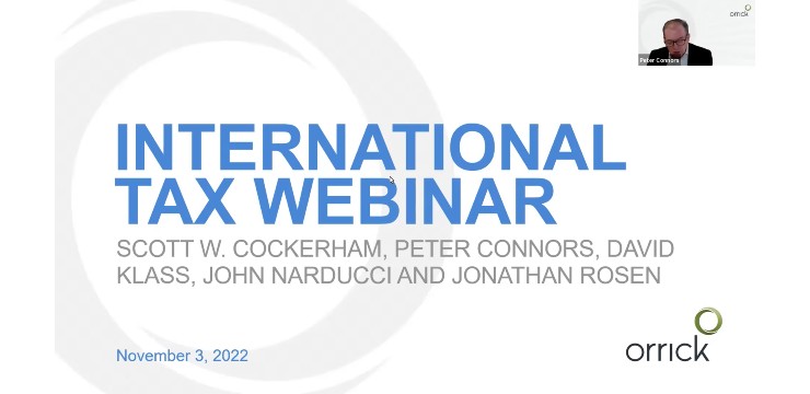 International Tax Webinar
