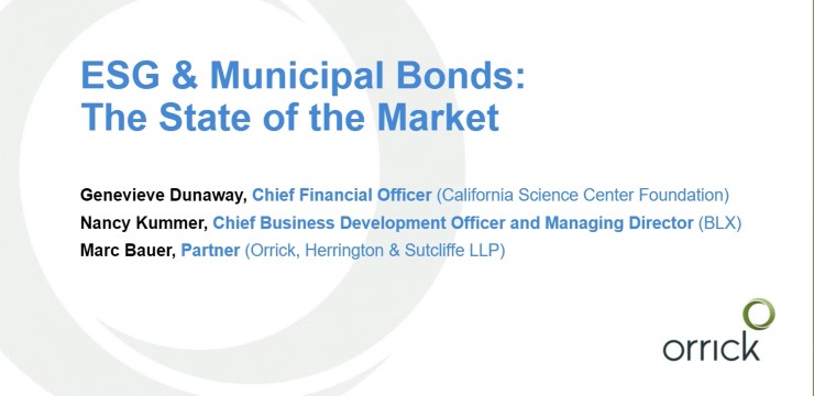 ESG & Municipal Bonds: The State of the Market